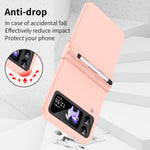 Custodia per telefono Macaron in tre pezzi con stilo, For Samsung Galaxy Z Flip4 5G, For Motorola Razr 2022