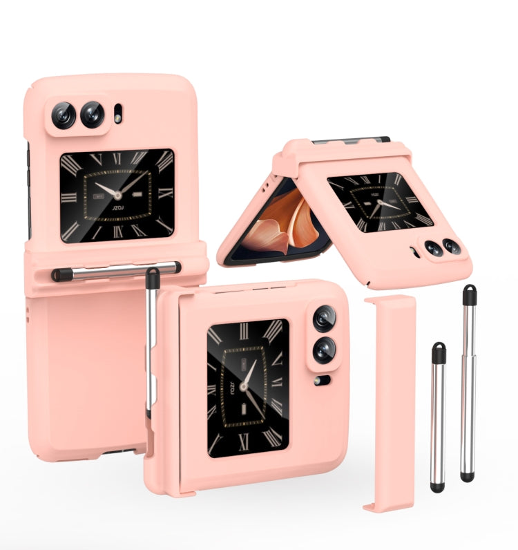 Custodia per telefono Macaron in tre pezzi con stilo, For Samsung Galaxy Z Flip4 5G, For Motorola Razr 2022