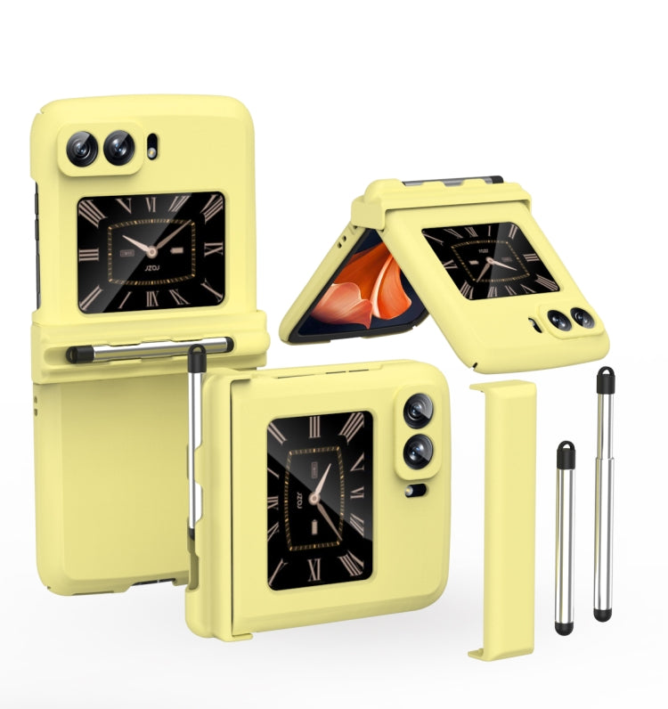 Custodia per telefono Macaron in tre pezzi con stilo, For Samsung Galaxy Z Flip4 5G, For Motorola Razr 2022