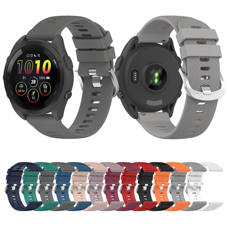 Cinturino in silicone tinta unita da 22 mm, For Garmin Forerunner 265