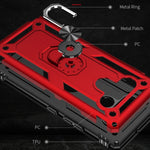 Per LG Stylo 6 Custodia protettiva antiurto in TPU + PC con supporto girevole a 360 gradi, For LG Stylo 6