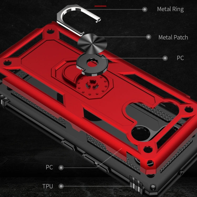 Per LG Stylo 6 Custodia protettiva antiurto in TPU + PC con supporto girevole a 360 gradi, For LG Stylo 6