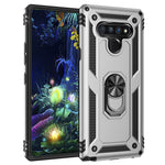 Per LG Stylo 6 Custodia protettiva antiurto in TPU + PC con supporto girevole a 360 gradi, For LG Stylo 6