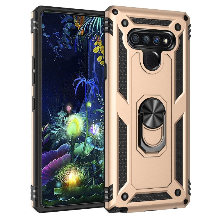 Per LG Stylo 6 Custodia protettiva antiurto in TPU + PC con supporto girevole a 360 gradi, For LG Stylo 6