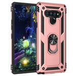 Per LG Stylo 6 Custodia protettiva antiurto in TPU + PC con supporto girevole a 360 gradi, For LG Stylo 6