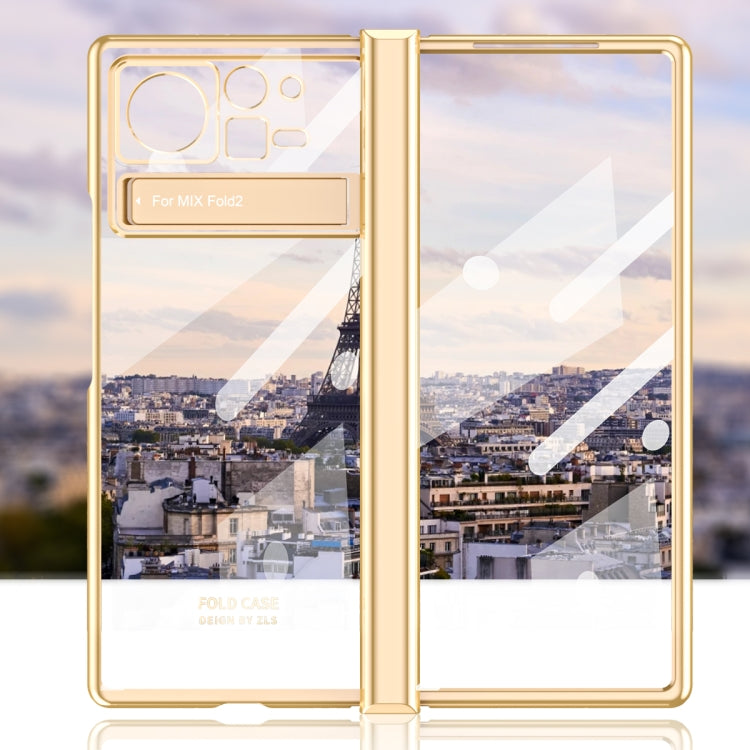 Custodia per telefono trasparente con cerniera elettrolitica, For Xiaomi Mix Fold 2