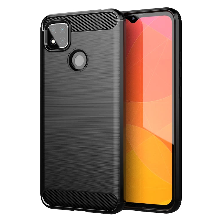 Custodia per telefono TPU in fibra di carbonio con trama spazzolata, For Xiaomi Redmi 9 Activ, For Xiaomi Redmi 9 India, For Xiaomi Redmi 9C NFC, For Xiaomi Redmi 10A, For Xiaomi 12S, For Xiaomi 12X, For Xiaomi 12 Pro Dimensity, For Xiaomi 12S Pro