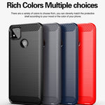 Custodia per telefono TPU in fibra di carbonio con trama spazzolata, For Xiaomi Redmi 9 Activ, For Xiaomi Redmi 9 India, For Xiaomi Redmi 9C NFC, For Xiaomi Redmi 10A, For Xiaomi 12S, For Xiaomi 12X, For Xiaomi 12 Pro Dimensity, For Xiaomi 12S Pro