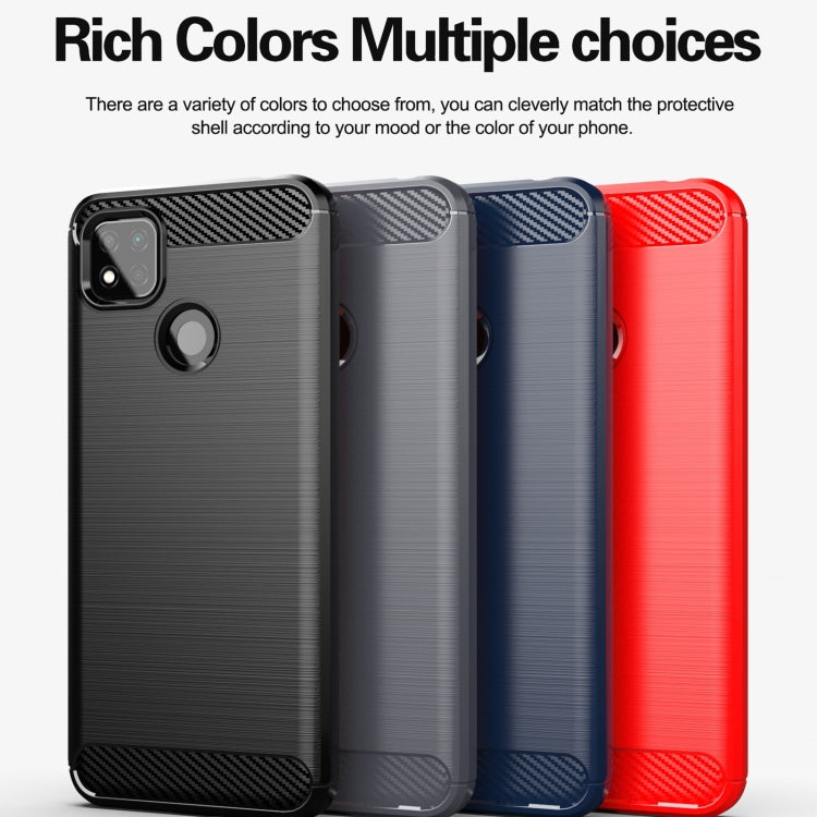 Custodia per telefono TPU in fibra di carbonio con trama spazzolata, For Xiaomi Redmi 9 Activ, For Xiaomi Redmi 9 India, For Xiaomi Redmi 9C NFC, For Xiaomi Redmi 10A, For Xiaomi 12S, For Xiaomi 12X, For Xiaomi 12 Pro Dimensity, For Xiaomi 12S Pro