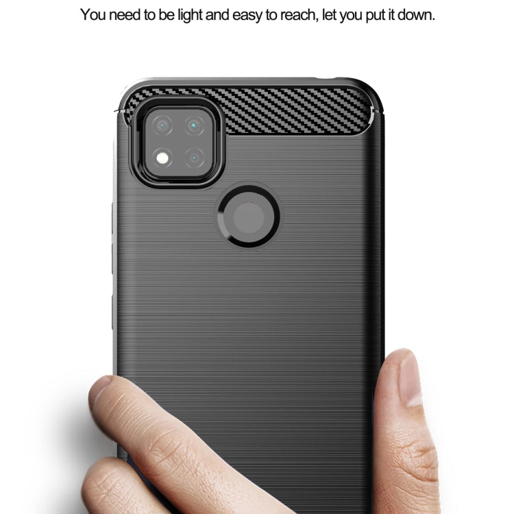Custodia per telefono TPU in fibra di carbonio con trama spazzolata, For Xiaomi Redmi 9 Activ, For Xiaomi Redmi 9 India, For Xiaomi Redmi 9C NFC, For Xiaomi Redmi 10A, For Xiaomi 12S, For Xiaomi 12X, For Xiaomi 12 Pro Dimensity, For Xiaomi 12S Pro