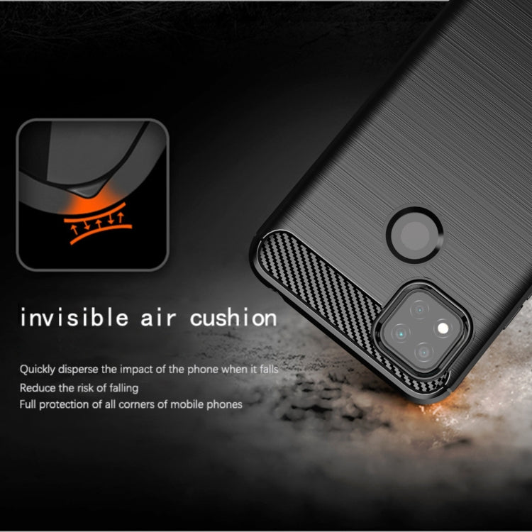 Custodia per telefono TPU in fibra di carbonio con trama spazzolata, For Xiaomi Redmi 9 Activ, For Xiaomi Redmi 9 India, For Xiaomi Redmi 9C NFC, For Xiaomi Redmi 10A, For Xiaomi 12S, For Xiaomi 12X, For Xiaomi 12 Pro Dimensity, For Xiaomi 12S Pro