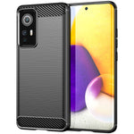Custodia per telefono TPU in fibra di carbonio con trama spazzolata, For Xiaomi Redmi 9 Activ, For Xiaomi Redmi 9 India, For Xiaomi Redmi 9C NFC, For Xiaomi Redmi 10A, For Xiaomi 12S, For Xiaomi 12X, For Xiaomi 12 Pro Dimensity, For Xiaomi 12S Pro