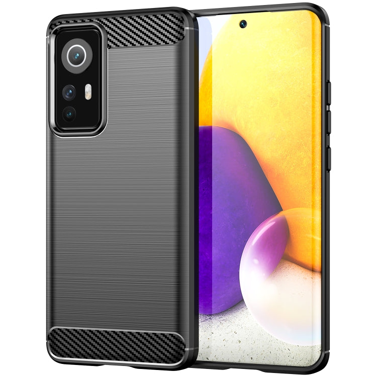 Custodia per telefono TPU in fibra di carbonio con trama spazzolata, For Xiaomi Redmi 9 Activ, For Xiaomi Redmi 9 India, For Xiaomi Redmi 9C NFC, For Xiaomi Redmi 10A, For Xiaomi 12S, For Xiaomi 12X, For Xiaomi 12 Pro Dimensity, For Xiaomi 12S Pro
