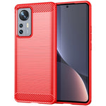 Custodia per telefono TPU in fibra di carbonio con trama spazzolata, For Xiaomi Redmi 9 Activ, For Xiaomi Redmi 9 India, For Xiaomi Redmi 9C NFC, For Xiaomi Redmi 10A, For Xiaomi 12S, For Xiaomi 12X, For Xiaomi 12 Pro Dimensity, For Xiaomi 12S Pro
