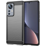 Custodia per telefono TPU in fibra di carbonio con trama spazzolata, For Xiaomi Redmi 9 Activ, For Xiaomi Redmi 9 India, For Xiaomi Redmi 9C NFC, For Xiaomi Redmi 10A, For Xiaomi 12S, For Xiaomi 12X, For Xiaomi 12 Pro Dimensity, For Xiaomi 12S Pro