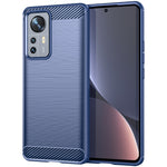 Custodia per telefono TPU in fibra di carbonio con trama spazzolata, For Xiaomi Redmi 9 Activ, For Xiaomi Redmi 9 India, For Xiaomi Redmi 9C NFC, For Xiaomi Redmi 10A, For Xiaomi 12S, For Xiaomi 12X, For Xiaomi 12 Pro Dimensity, For Xiaomi 12S Pro