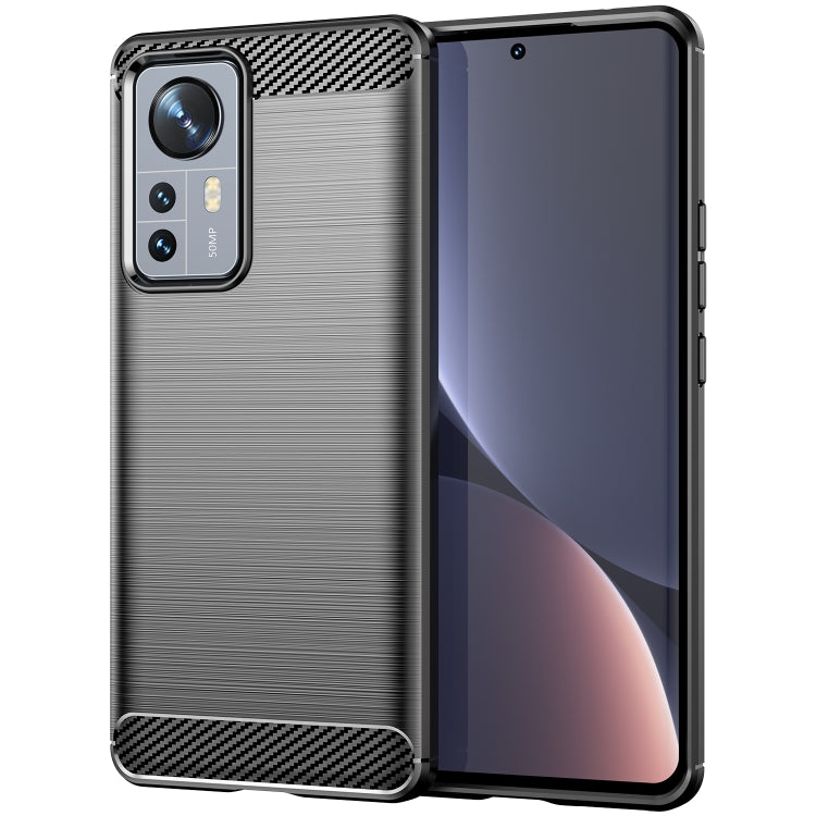 Custodia per telefono TPU in fibra di carbonio con trama spazzolata, For Xiaomi Redmi 9 Activ, For Xiaomi Redmi 9 India, For Xiaomi Redmi 9C NFC, For Xiaomi Redmi 10A, For Xiaomi 12S, For Xiaomi 12X, For Xiaomi 12 Pro Dimensity, For Xiaomi 12S Pro
