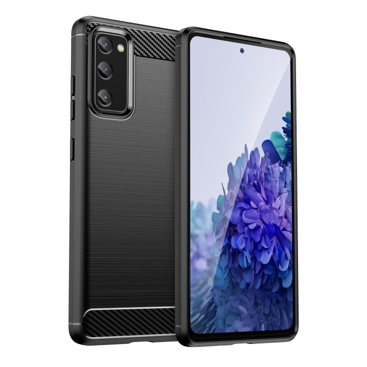 Custodia per telefono TPU in fibra di carbonio con trama spazzolata, For Xiaomi Redmi Note 12 4G Global, For Samsung Galaxy S20 FE 2022, For Samsung Galaxy S21, For Samsung Galaxy S21 Ultra, For Samsung Galaxy S21+, For Samsung Galaxy S20 FE
