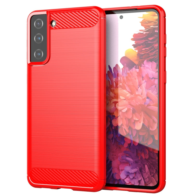 Custodia per telefono TPU in fibra di carbonio con trama spazzolata, For Xiaomi Redmi Note 12 4G Global, For Samsung Galaxy S20 FE 2022, For Samsung Galaxy S21, For Samsung Galaxy S21 Ultra, For Samsung Galaxy S21+, For Samsung Galaxy S20 FE