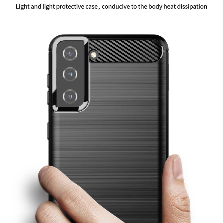 Custodia per telefono TPU in fibra di carbonio con trama spazzolata, For Xiaomi Redmi Note 12 4G Global, For Samsung Galaxy S20 FE 2022, For Samsung Galaxy S21, For Samsung Galaxy S21 Ultra, For Samsung Galaxy S21+, For Samsung Galaxy S20 FE