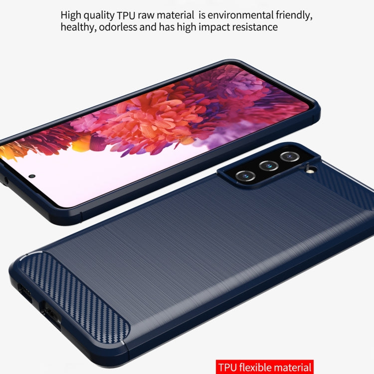 Custodia per telefono TPU in fibra di carbonio con trama spazzolata, For Xiaomi Redmi Note 12 4G Global, For Samsung Galaxy S20 FE 2022, For Samsung Galaxy S21, For Samsung Galaxy S21 Ultra, For Samsung Galaxy S21+, For Samsung Galaxy S20 FE