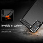 Custodia per telefono TPU in fibra di carbonio con trama spazzolata, For Xiaomi Redmi Note 12 4G Global, For Samsung Galaxy S20 FE 2022, For Samsung Galaxy S21, For Samsung Galaxy S21 Ultra, For Samsung Galaxy S21+, For Samsung Galaxy S20 FE