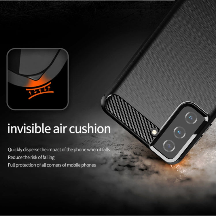 Custodia per telefono TPU in fibra di carbonio con trama spazzolata, For Xiaomi Redmi Note 12 4G Global, For Samsung Galaxy S20 FE 2022, For Samsung Galaxy S21, For Samsung Galaxy S21 Ultra, For Samsung Galaxy S21+, For Samsung Galaxy S20 FE