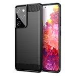 Custodia per telefono TPU in fibra di carbonio con trama spazzolata, For Xiaomi Redmi Note 12 4G Global, For Samsung Galaxy S20 FE 2022, For Samsung Galaxy S21, For Samsung Galaxy S21 Ultra, For Samsung Galaxy S21+, For Samsung Galaxy S20 FE