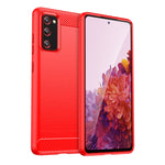 Custodia per telefono TPU in fibra di carbonio con trama spazzolata, For Xiaomi Redmi Note 12 4G Global, For Samsung Galaxy S20 FE 2022, For Samsung Galaxy S21, For Samsung Galaxy S21 Ultra, For Samsung Galaxy S21+, For Samsung Galaxy S20 FE