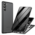 Custodia per telefono in vetro temperato in metallo magnetico con copertura completa per la privacy, For Samsung Galaxy S23 5G, For Samsung Galaxy S23+ 5G, For Samsung Galaxy S23 Ultra 5G