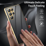 Custodia per telefono in vetro temperato in metallo magnetico con copertura completa per la privacy, For Samsung Galaxy S23 5G, For Samsung Galaxy S23+ 5G, For Samsung Galaxy S23 Ultra 5G