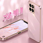 Custodia per telefono in TPU elettrolitico 6D con bordo dritto XINLI, For Honor X8a 2023, For Honor X9a 5G, For Huawei nova Y61