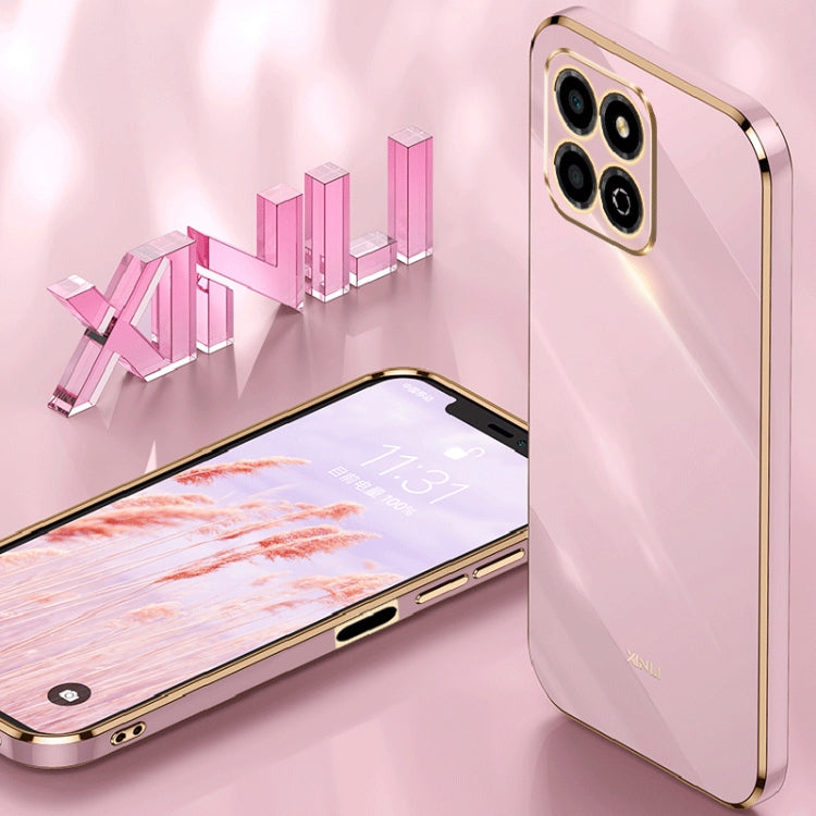Custodia per telefono in TPU elettrolitico 6D con bordo dritto XINLI, For Honor X8a 2023, For Honor X9a 5G, For Huawei nova Y61