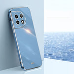 Custodia per telefono in TPU elettrolitico 6D con bordo dritto XINLI, For OnePlus 11, For OnePlus Ace 2, For Realme GT Neo 5