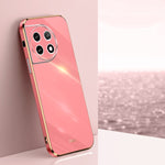 Custodia per telefono in TPU elettrolitico 6D con bordo dritto XINLI, For OnePlus 11, For OnePlus Ace 2, For Realme GT Neo 5