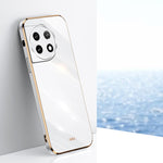 Custodia per telefono in TPU elettrolitico 6D con bordo dritto XINLI, For OnePlus 11, For OnePlus Ace 2, For Realme GT Neo 5