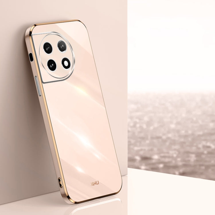 Custodia per telefono in TPU elettrolitico 6D con bordo dritto XINLI, For OnePlus 11, For OnePlus Ace 2, For Realme GT Neo 5
