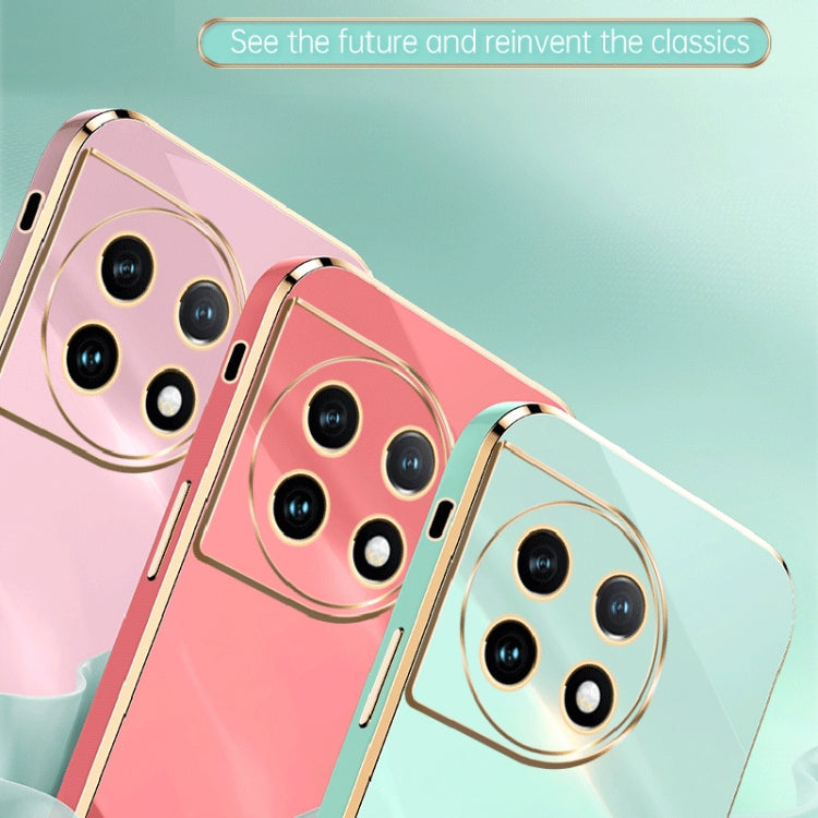 Custodia per telefono in TPU elettrolitico 6D con bordo dritto XINLI, For OnePlus 11, For OnePlus Ace 2, For Realme GT Neo 5