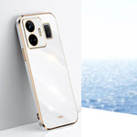 Custodia per telefono in TPU elettrolitico 6D con bordo dritto XINLI, For OnePlus 11, For OnePlus Ace 2, For Realme GT Neo 5