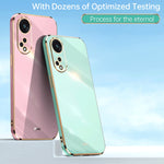 Custodia per telefono in TPU elettrolitico 6D con bordo dritto XINLI, For OPPO Reno8 T 5G, For vivo Y100, For Samsung Galaxy A24 4G