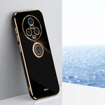 XINLI custodia per telefono in TPU elettrolitico con bordo dritto 6D con supporto per anello, For Honor Magic5 5G, For Honor Magic5 Pro 5G, For Honor X7a 2023