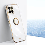 XINLI custodia per telefono in TPU elettrolitico con bordo dritto 6D con supporto per anello, For Honor X8a 2023, For Honor X9a 5G, For Huawei nova Y61