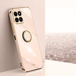 XINLI custodia per telefono in TPU elettrolitico con bordo dritto 6D con supporto per anello, For Honor X8a 2023, For Honor X9a 5G, For Huawei nova Y61