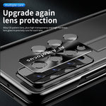 Custodia per telefono placcata con cerniere magnetiche con supporto, For Samsung Galaxy Z Fold4 5G
