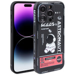 Custodia per cellulare con bordo dritto in silicone modello astronauta, For iPhone 14 Pro Max, For iPhone 13, For iPhone 13 Pro