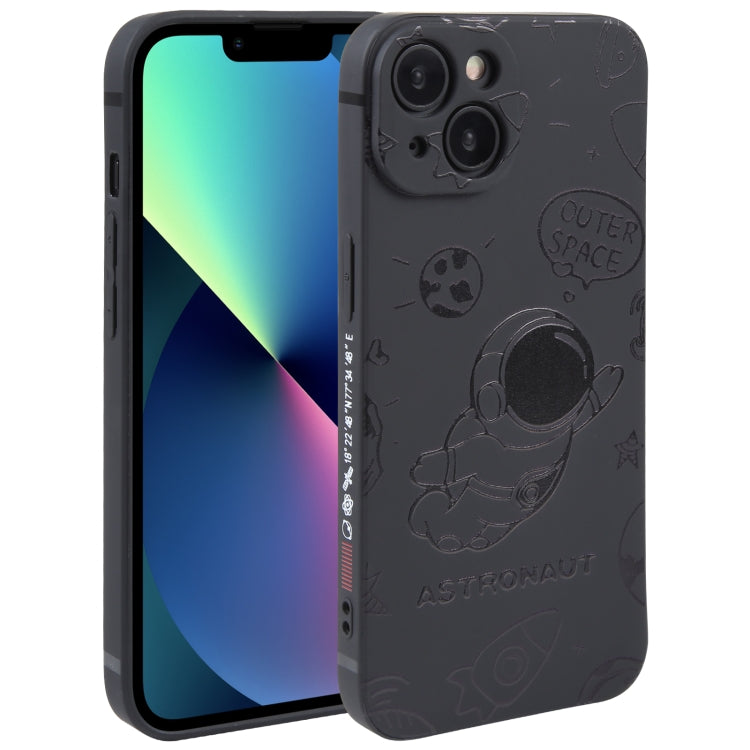 Custodia per cellulare con bordo dritto in silicone modello astronauta, For iPhone 14 Pro Max, For iPhone 13, For iPhone 13 Pro