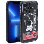 Custodia per cellulare con bordo dritto in silicone modello astronauta, For iPhone 13 Pro Max, For iPhone 12, For iPhone 12 Pro