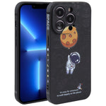 Custodia per cellulare con bordo dritto in silicone modello astronauta, For iPhone 13 Pro Max, For iPhone 12, For iPhone 12 Pro