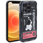 Custodia per cellulare con bordo dritto in silicone modello astronauta, For iPhone 13 Pro Max, For iPhone 12, For iPhone 12 Pro