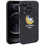 Custodia per cellulare con bordo dritto in silicone modello astronauta, For iPhone 12 Pro Max, For iPhone 11, For iPhone 11 Pro